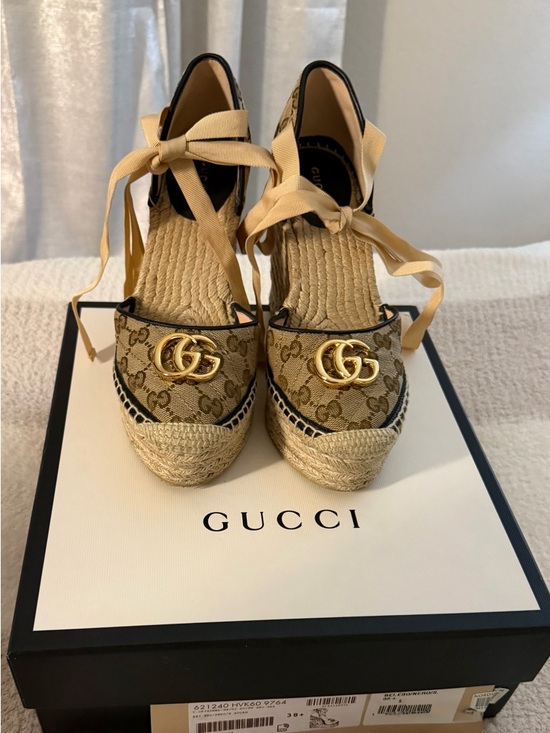 Gucci Shoes - Gucci 85mm Pilar Espadrille Wedge